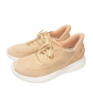 Kizik Athens Shoes Womens Size 7.5 Peaches N'Cream Pink‎ Slip-On Tie Shoes